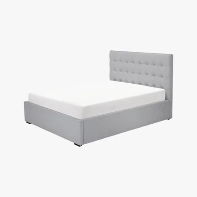 Made.com Finlay King Size Ottoman Storage Bed, Persian Grey