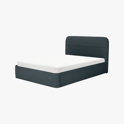Made.com Baya Super King Size Ottoman Storage Bed, Aegean Blue