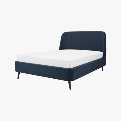 Made.com Hayllar King Size Bed, Aegean Blue