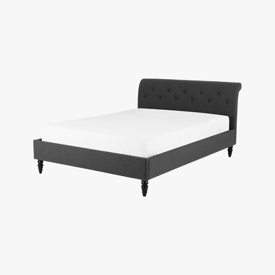 Made.com Linnell King Size Bed, Space Grey