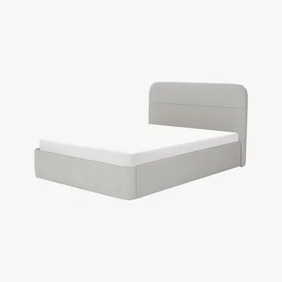 Made.com Baya King Size Ottoman Storage Bed, Hail Grey
