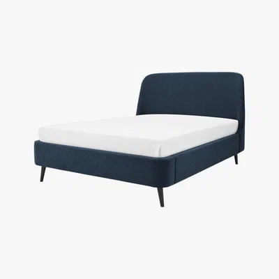Made.com Hayllar Super King Size Bed, Aegean blue