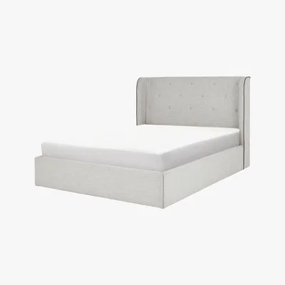 Made.com Ormond King Size Ottoman Storage Bed, Chic Grey