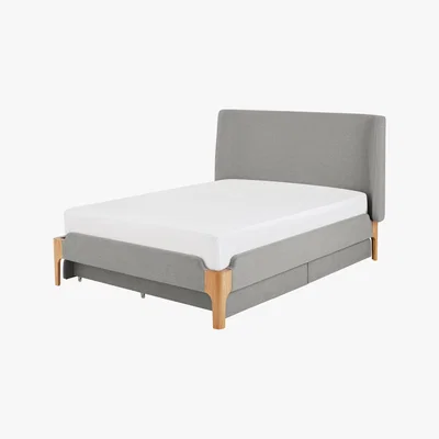 Made.com Roscoe Super King Size Bed With Storage Drawers, Cool Grey
