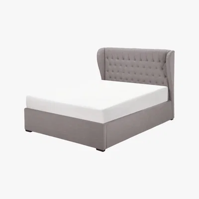 Made.com Bergerac Super King Size Ottoman Storage Bed, Graphite Grey