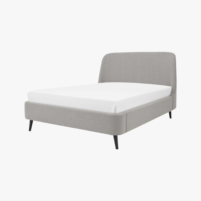 Made.com Hayllar Double Bed, Cool Grey