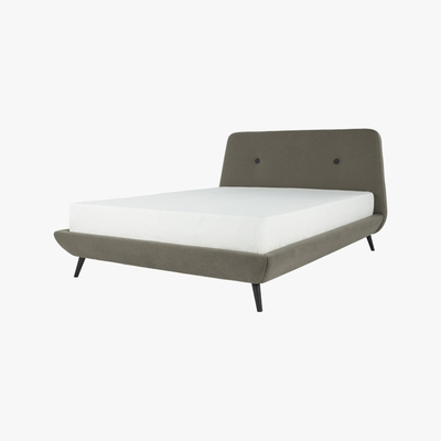 Made.com Edwin King Size Bed, Pavilion Marl Grey