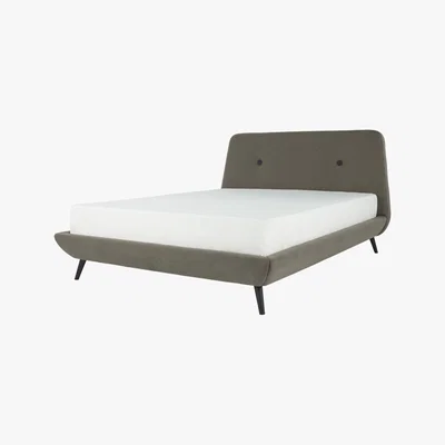 Made.com Edwin King Size Bed, Pavilion Marl Grey