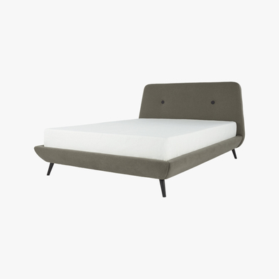 Made.com Edwin Super King Size Bed, Pavilion Marl Grey
