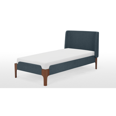 Made.com Roscoe Single Bed, Aegean Blue