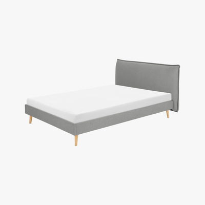 Made.com Piper Double Bed, Cool Grey