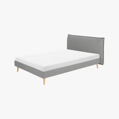 Made.com Piper Double Bed, Cool Grey