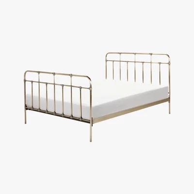 Made.com Starke Kingsize Bed, Brass