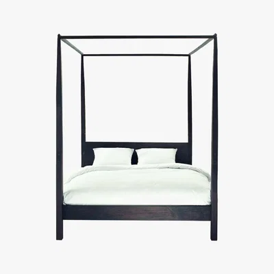 Maisons du Monde GOA - Four-Poster Solid Acacia Wood King Size Bed