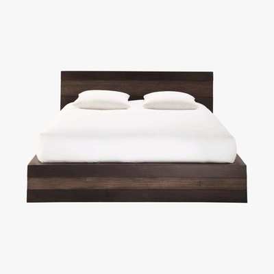 Maisons du Monde JAVA - Solid Mango Wood 160 x 200 Double Exotic Bed