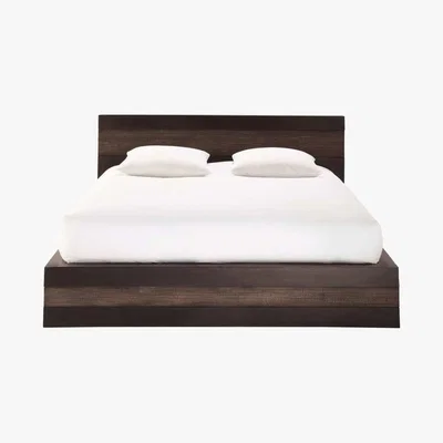 Maisons du Monde JAVA - Solid Mango Wood 160 x 200 Double Exotic Bed