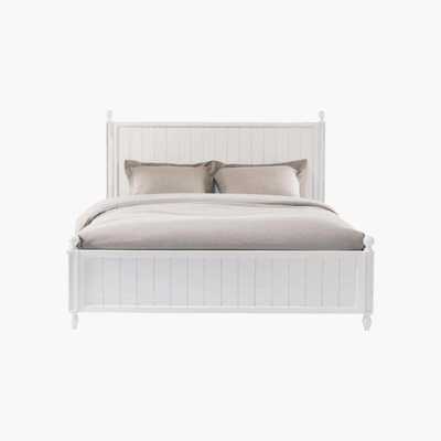 Maisons du Monde NEWPORT - White Pine 160 x 200 Double Bed