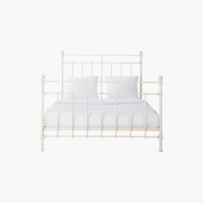 Maisons du Monde SYRACUSE - Ivory Metal Bed 140x190