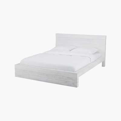 Maisons du Monde JAVA - Antique White Solid Mango Wood Bed 140 x 190
