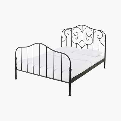 Maisons du Monde ESMERALDA - Black Metal Bar Bed 160x200