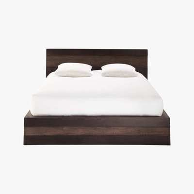 Maisons du Monde JAVA - Solid Mango Wood 140 x 190 Double Exotic Bed