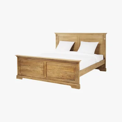 Maisons du Monde NATURALISTE - Mango Wood 180 x 200 Super King Size Bed