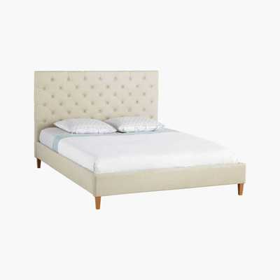 Maisons du Monde CHESTERFIELD - Tufted Linen Bed with Slatted Base 160 x 200