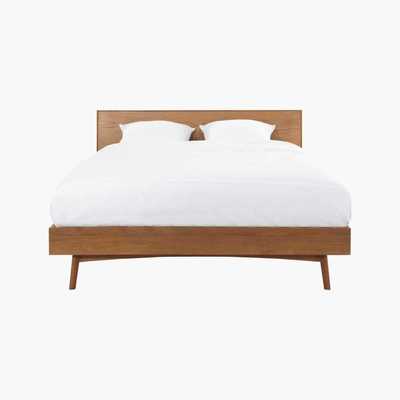 Maisons du Monde PORTOBELLO - Vintage Oak Bed 140 x 190