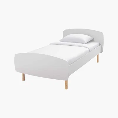 Maisons du Monde White Bed 90x190 Nuage