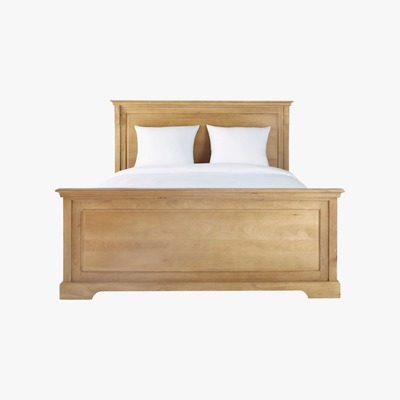 Maisons du Monde NATURALISTE - Solid Mango Wood 160 x 200 King Size Bed
