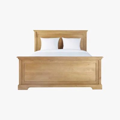 Maisons du Monde NATURALISTE - Solid Mango Wood 160 x 200 King Size Bed
