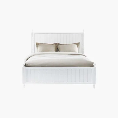 Maisons du Monde NEWPORT - White Pine Double Bed 140 x 190