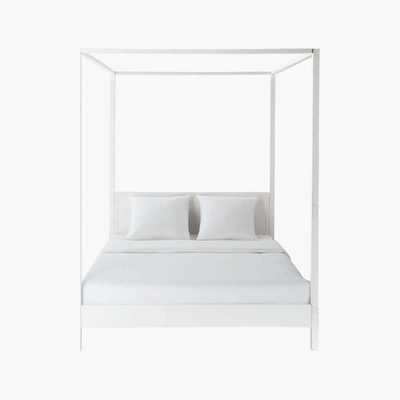 Maisons du Monde CELESTE - Off-White Pine Four Poster Bed 160 x 200