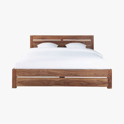 Maisons du Monde STOCKHOLM - Solid Sheesham Wood 160 x 200 Double Bed