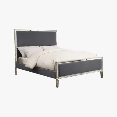 My Furniture Antoinette Mirrored Bed  - Storm Grey