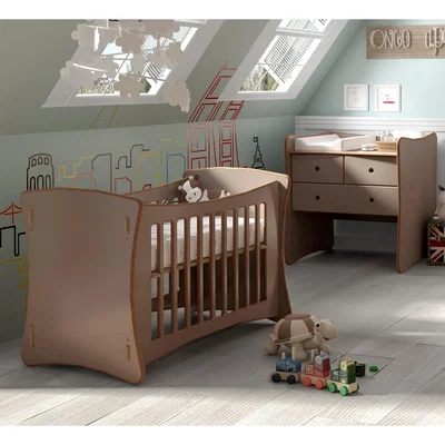 Cuckooland Mathy by Bols Babies Adjustable Height Rocker Cot in David Design