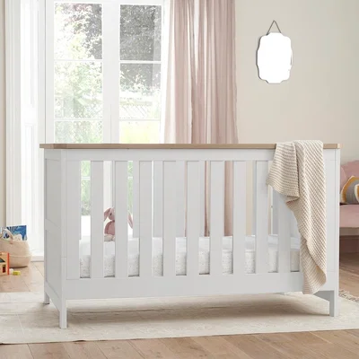 Cuckooland Tutti Bambini Verona Cot Bed  - Dove Grey & Oak