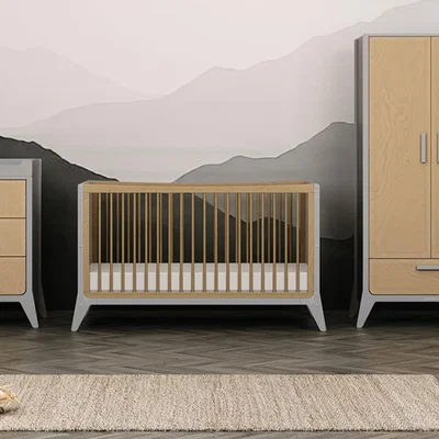 Cuckooland SnuzFino Cot Bed - Slate Grey