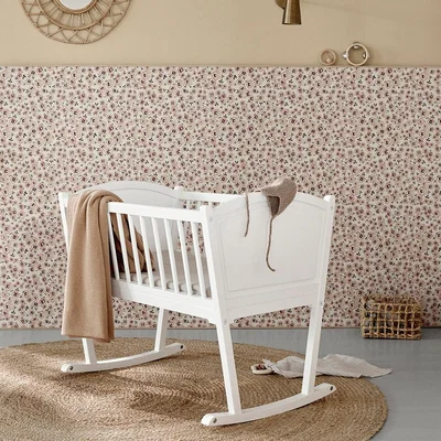Cuckooland Oliver Furniture Seaside Nursery Rocking Baby Crib/Cradle in White