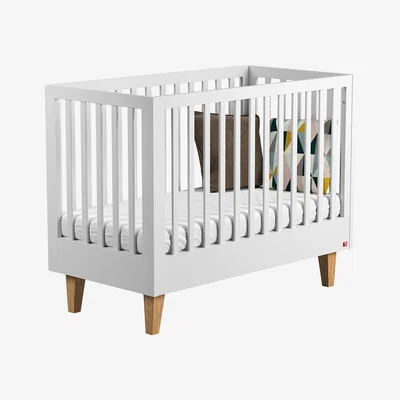 Cuckooland Vox Lounge Baby Cot in White & Oak