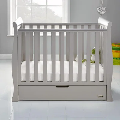 Cuckooland Obaby Stamford Space Saver Cot in Warm Grey