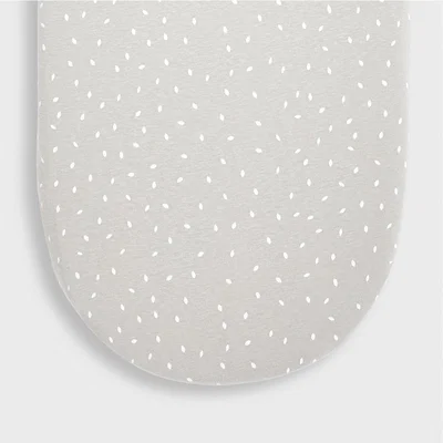 Cuckooland Little Green Sheep Organic Moses Basket Printed Fitted Sheet  - Linen