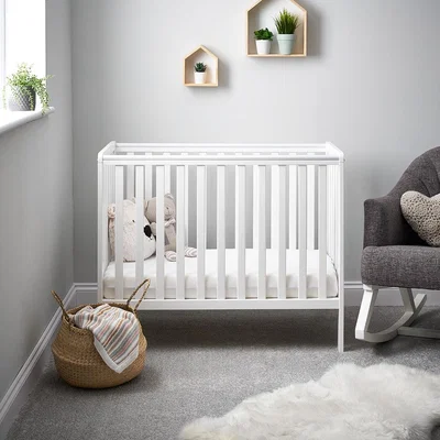 Cuckooland Obaby Bantam Space Saver Cot - Warm Grey
