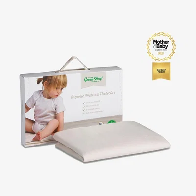 Cuckooland Little Green Sheep Waterproof Moses Basket Mattress Protector