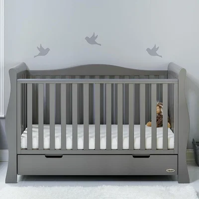 Cuckooland Obaby Stamford Luxe Cot Bed in Taupe Grey