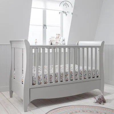 Cuckooland Tutti Bambini Roma Sleigh Cot Bed with Under Bed Drawer  - Linen