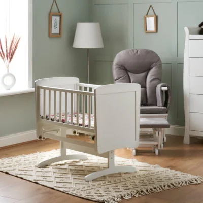 Dunelm Return - Obaby Gliding Crib, White