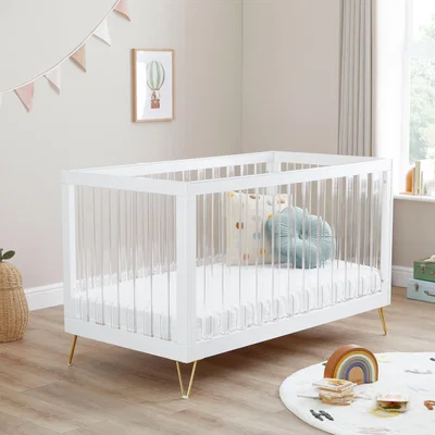 Dunelm Kimi XL Acrylic Cot Bed