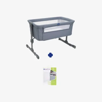 Dunelm Chicco Next to Me Essential Crib and Sheets Bundle