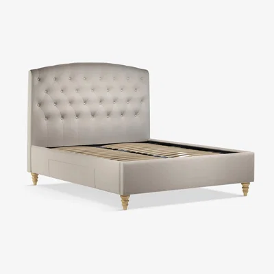 John Lewis John Lewis & Partners Rouen 2 Drawer Storage Upholstered Bed Frame, King Size